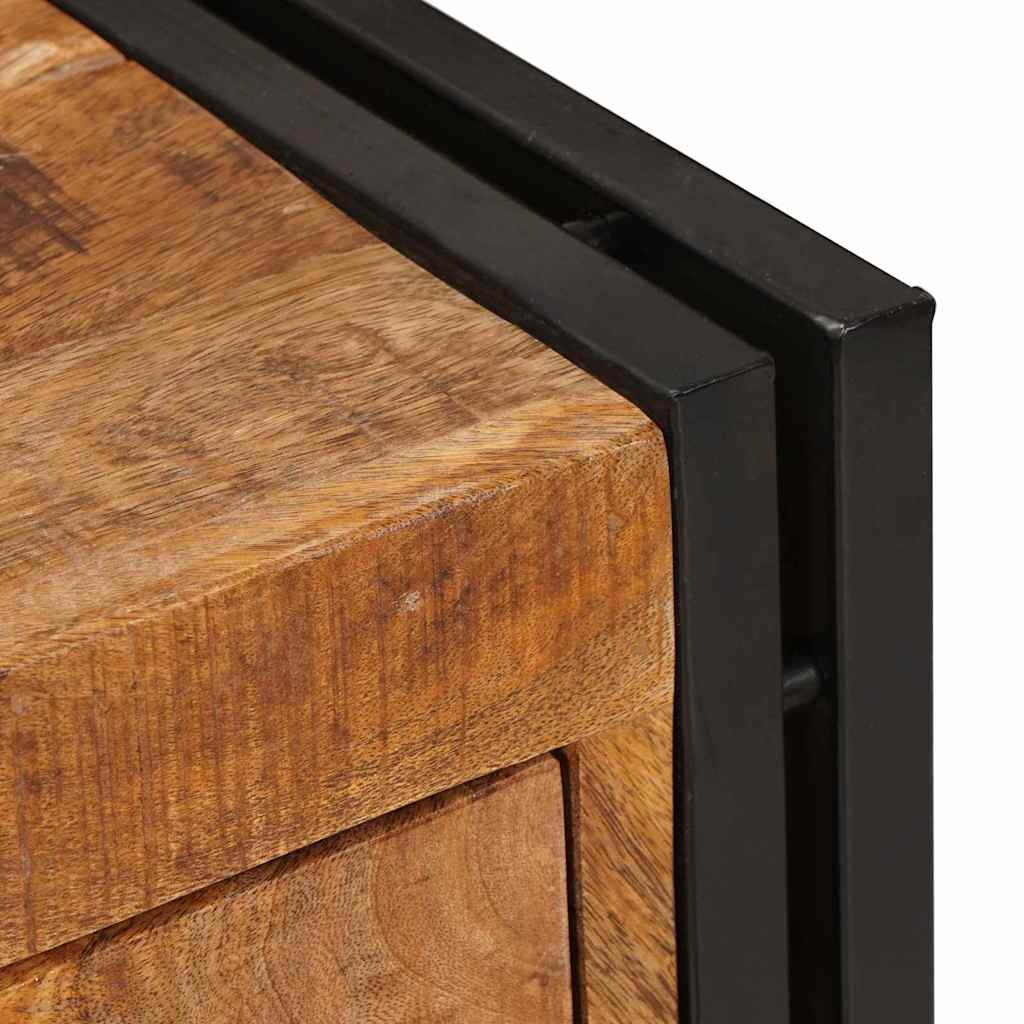 Sideboard Braun 66 x 33 x 70 cm massives Mangoholz